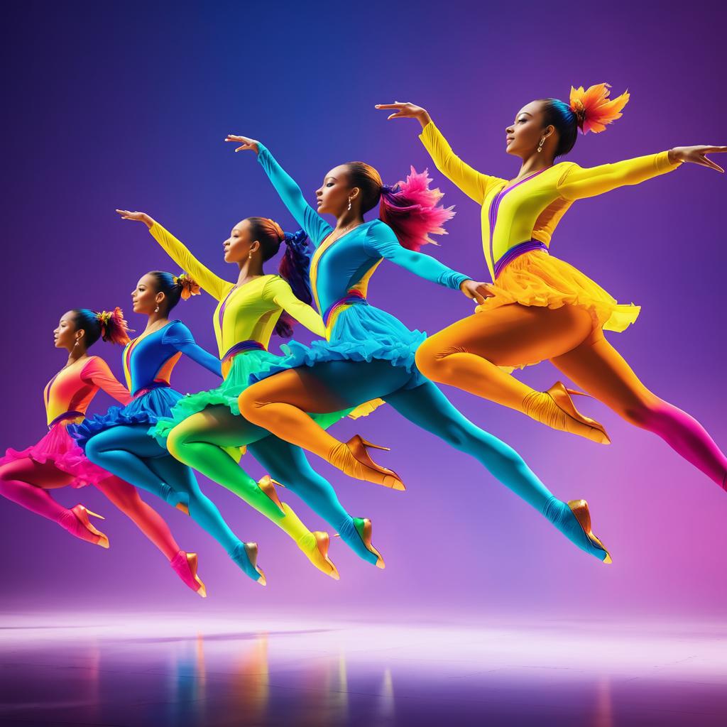 Celebratory Dance: Color and Grace in Motion