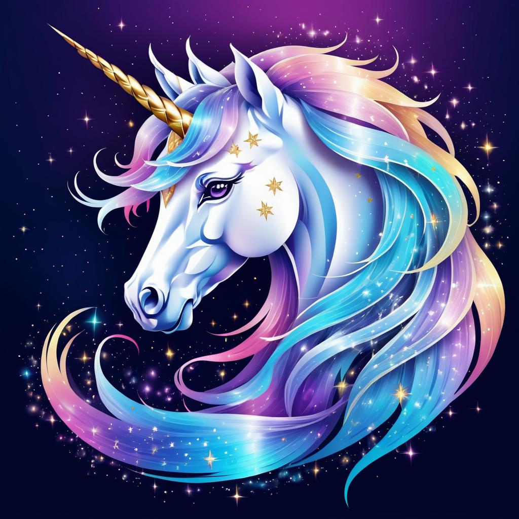 Enchanting Unicorn Fantasy Logo Design