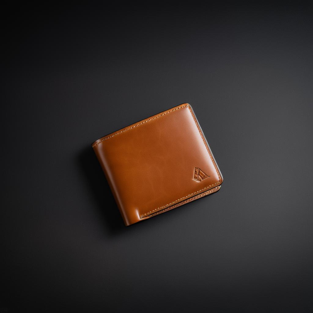 Premium Leather Wallet in Classic Setting