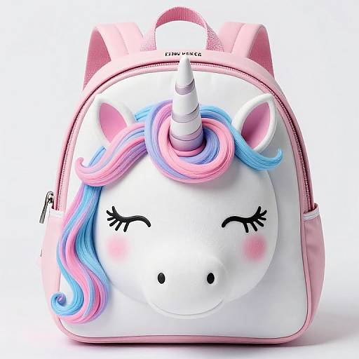 Whimsical Unicorn Face Backpack