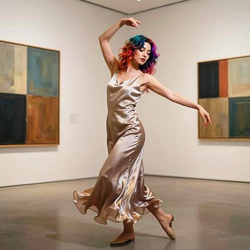 Fashion Editorial: Peekaboo Color Dancer