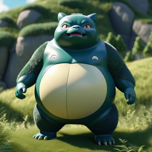 Cinematic 3D Render of Humanized Snorlax Cinematic 3D Render of Humanized Snorlax