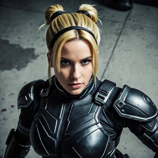 Cassie Cage Cosplay in Black Armor