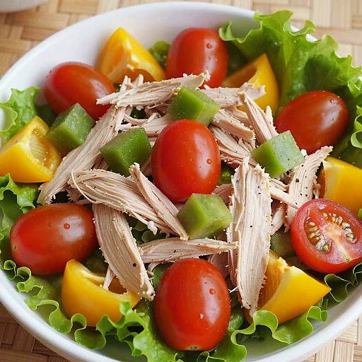 Vibrant Fresh Chicken Salad Close-Up