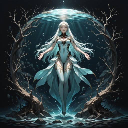 Ethereal Figure Against Crumbling Wall Ethereal Figure Against Crumbling Wall