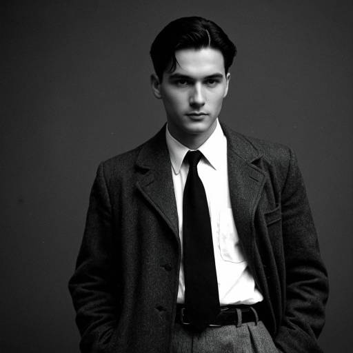 1940s Style Man in Classic Outfit
