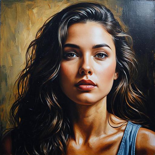 Luminous Oil Portrait of Admiration