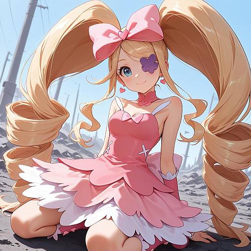 Illustration of Harime nui, kill la kill in the style of Osame