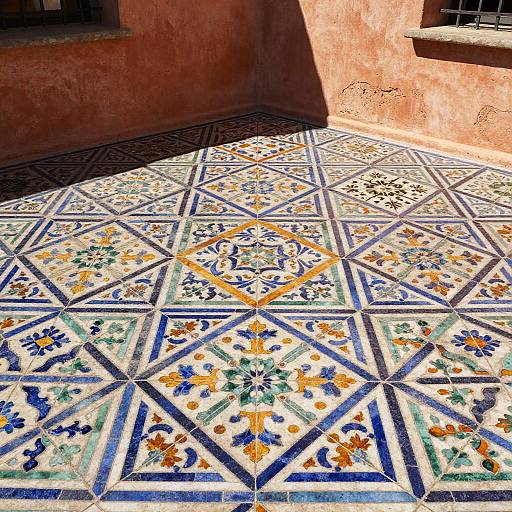 Vibrant Mediterranean Baldosa Pattern