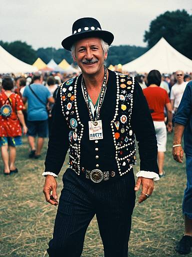 Man in Themed Festival Outfit