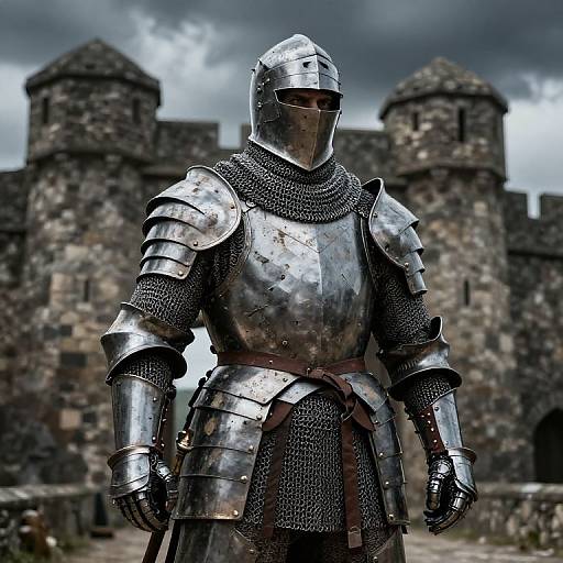 Stormy Knight Defending Fortress Gate