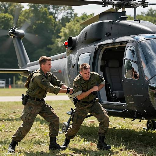 Dramatic Rescue Operation from Helicopter