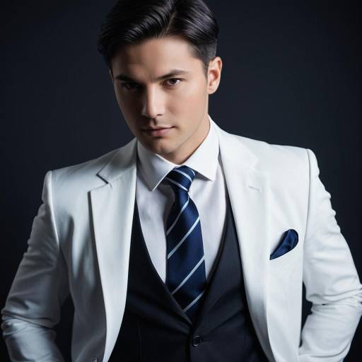 Handsome Man in White Suit