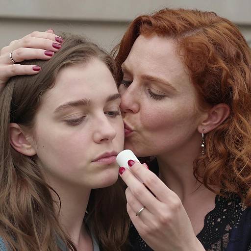 Intimate Moment Between Two Women