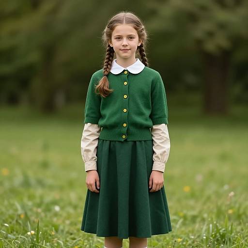 1930s Style Young Girl Portrait