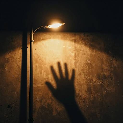Haunting Streetlamp Shadows