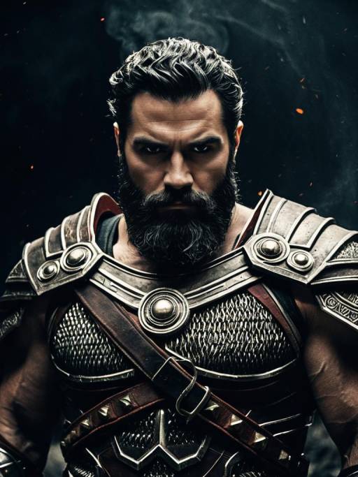 Man in Hephaestus Costume Portrait