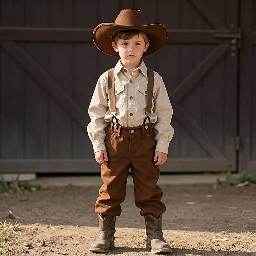 Rustic Prospector Boy Costume Photography