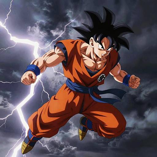 Epic Anime Storm Flight Scene