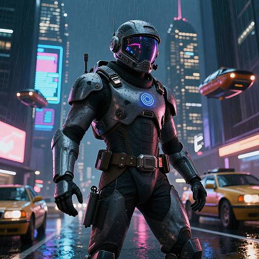 Futuristic Cyberpunk Explorer Marcel