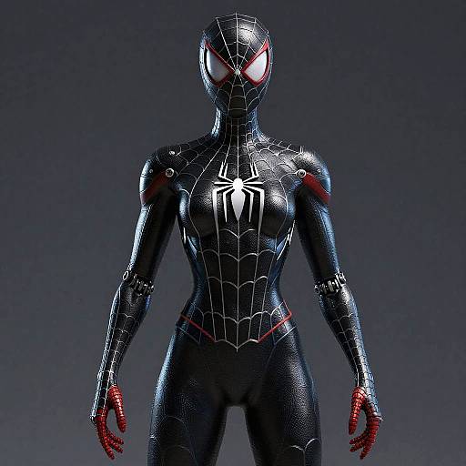 Hyper-Realistic Cyberpunk Spider-Man 2099