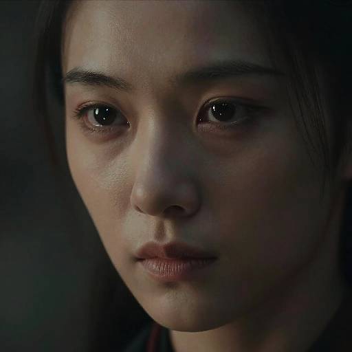 Intense Hunter Eyes Portrait