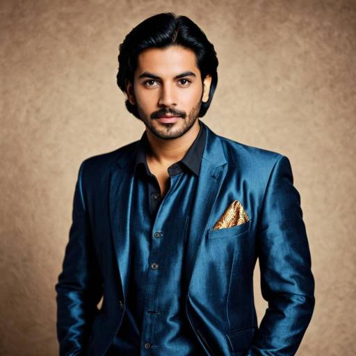 Stylish Man in Blue Ethnic Wear