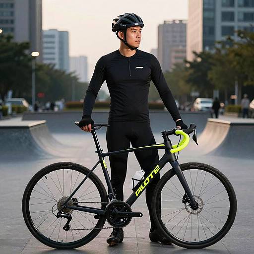 Urban Biker in Twilight Bike Park