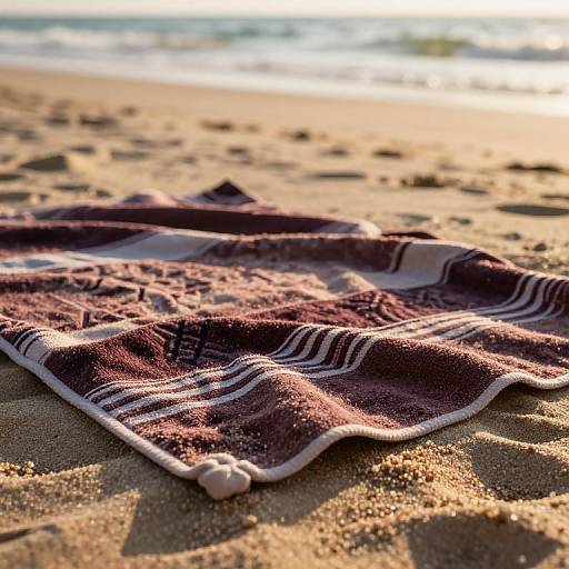 Close-Up Richly Textured Foutah Towel