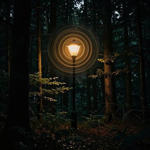 Eternal Forest Streetlamp Paradox