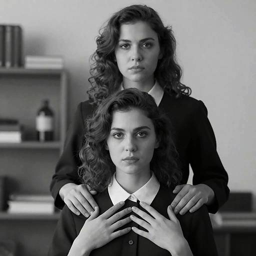 Striking Black-and-White Couple Portrait