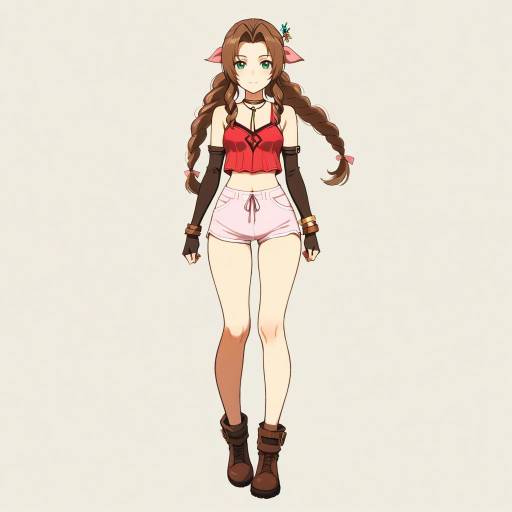 Enchanting Aerith in a Winter Meadow