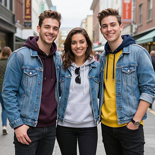 Stylish Young Adults Urban Group