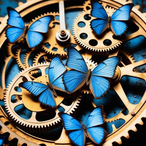 Ethereal Clockwork Gears with Butterflies Ethereal Clockwork Gears with Butterflies