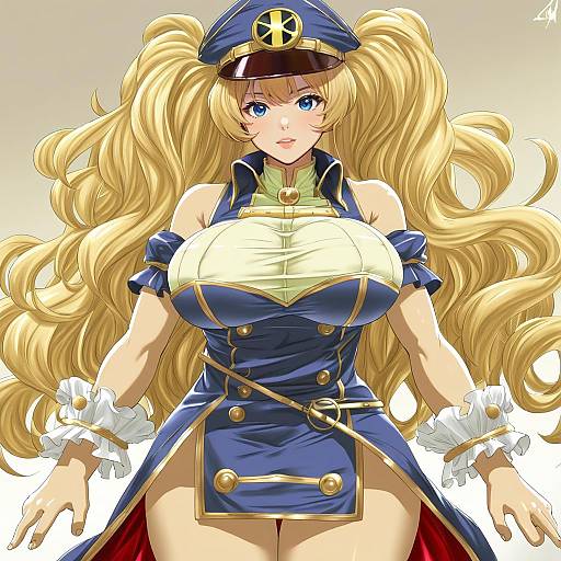 Illustration of Monika weisswind, granblue fantasy in the style of Nullma