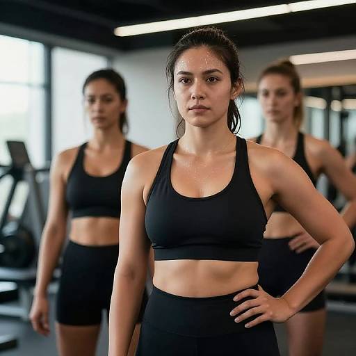 Confident Athletes Training in Gym