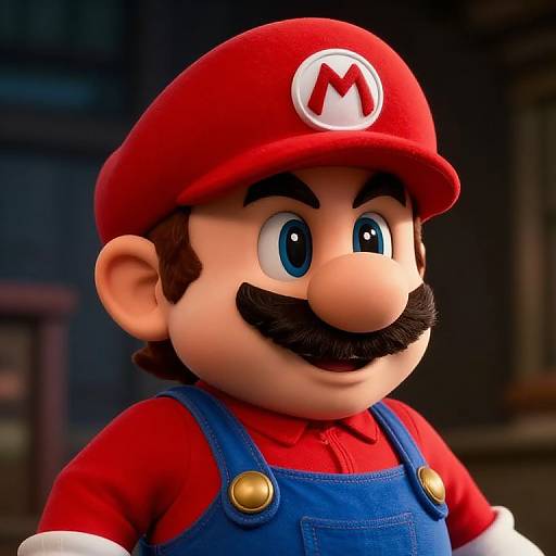 Surreal Hitler Mario Video Game Scene