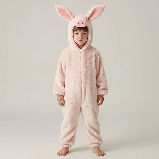 Boy in Animal Kigurumi Costume