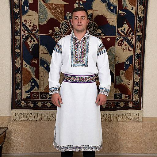 Traditional Romanian Man in Costume