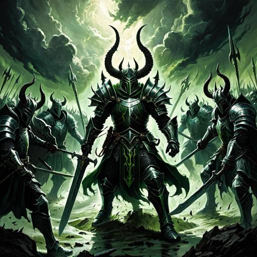 Celestial Knight Leading Haloed Warriors