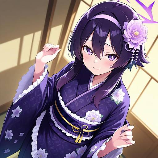 Illustration of Haruka (new year) (blue archive), blue archive in the style of Chipa (arutana)