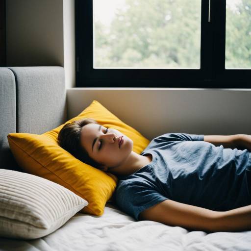 Relaxed Teenager Napping on Bed