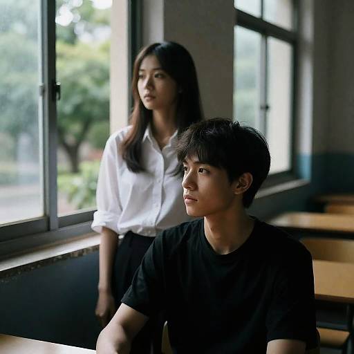 Intimate Portrait in Dim Light