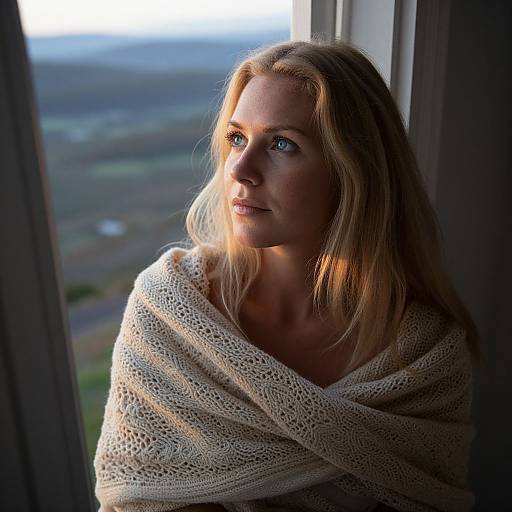 Serene Pacific Islander Woman Portrait