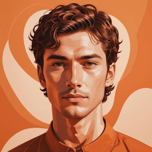 Minimalist Portrait of a Young Man
