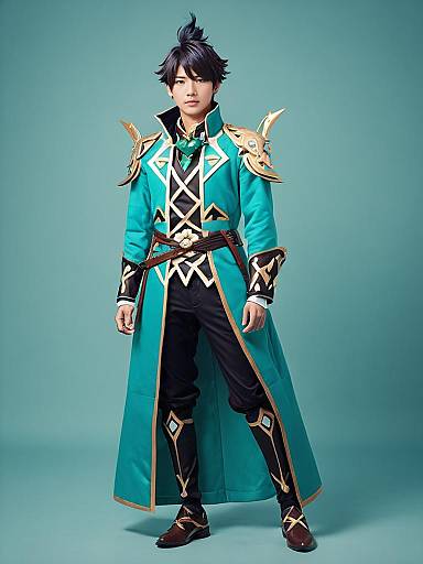 Full-Body Childe Genshin Cosplay