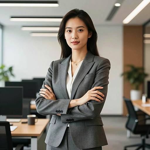 Confident Businesswoman in Modern Office