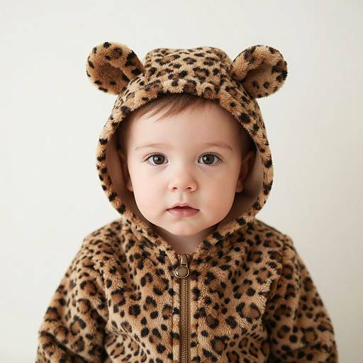 Child in Leopard Print Costume