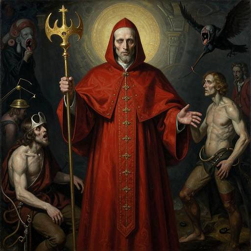 Macabre Surreal Inquisition Cardinal