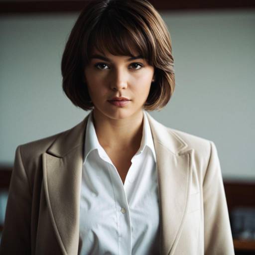 Confident Young Woman in Business Attire